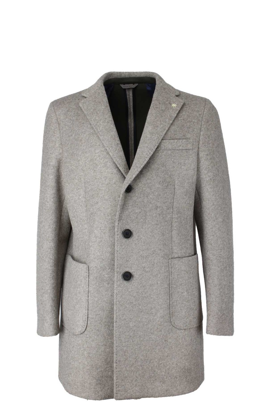 Abbigliamento Manuel Ritz | Cappotto 3/4 Effetto Lana Stretch - Manuel Ritz - Prestigemodauomo