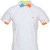 Abbigliamento SUN68 | Polo Mezza Manica Piquet Bordi Fluo - Sun68 - Prestigemodauomo