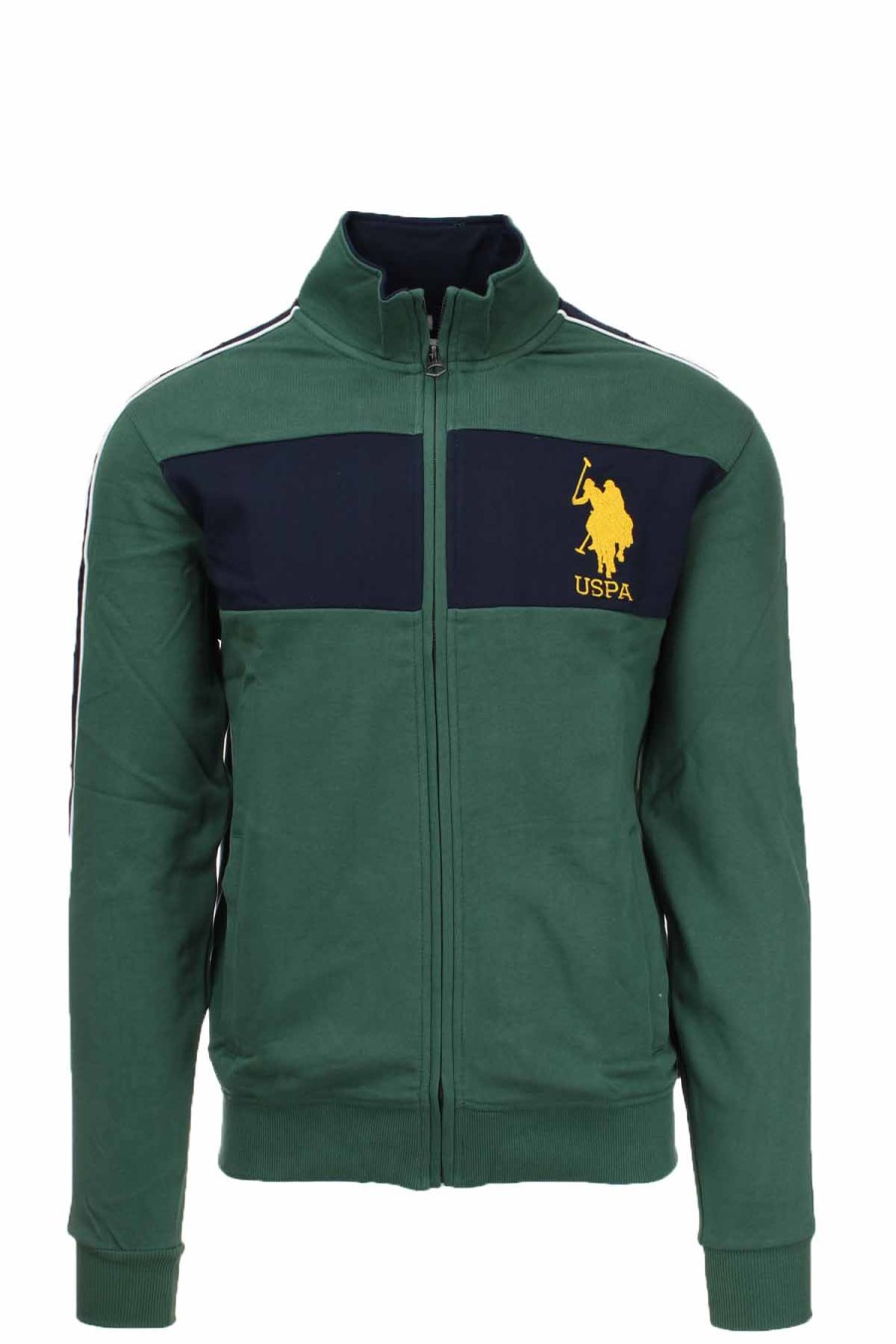 Abbigliamento US Polo Assn | Felpa Cardigan Zip Collo Alto - Us Polo Assn - Prestigemodauomo