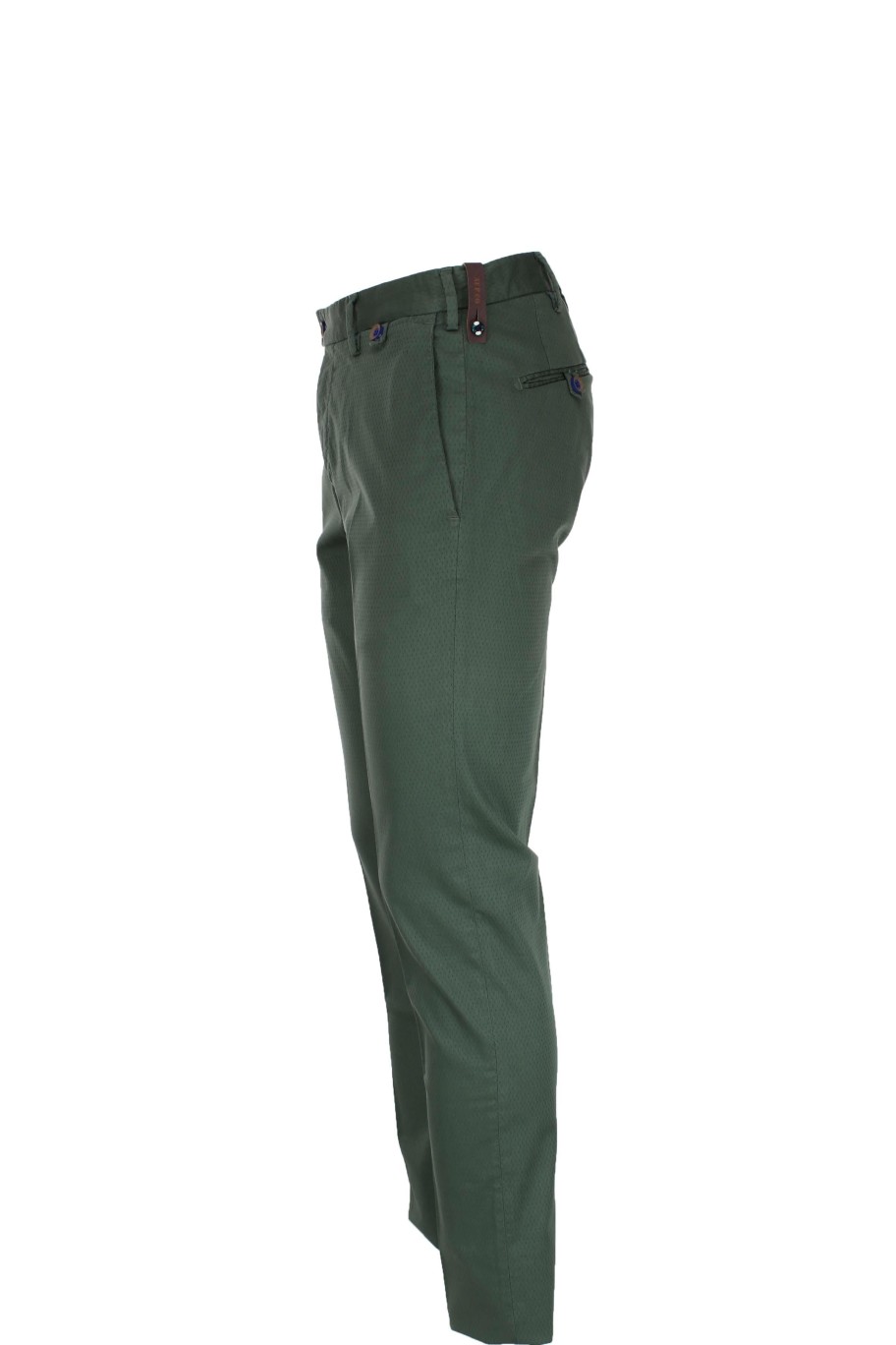 Abbigliamento ATPCO | Pantalone Cotone Microfantasia Tasche America - Atpco - Prestigemodauomo