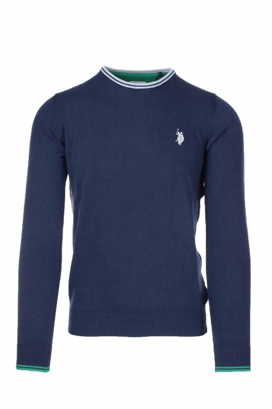 Abbigliamento US Polo Assn | Maglia Pullover Filo Cotone Profili - Us Polo Assn - Prestigemodauomo