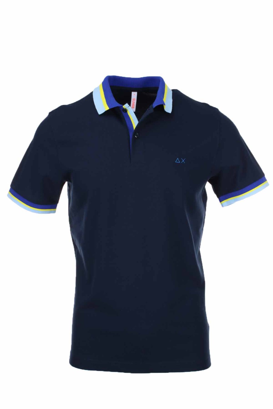 Abbigliamento SUN68 | Polo Mezza Manica Profili Colorati - Sun68 - Prestigemodauomo