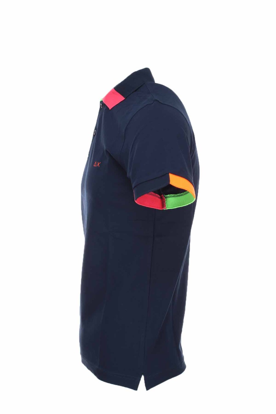 Abbigliamento SUN68 | Polo Mezza Manica Piquet Bordi Fluo - Sun68 - Prestigemodauomo