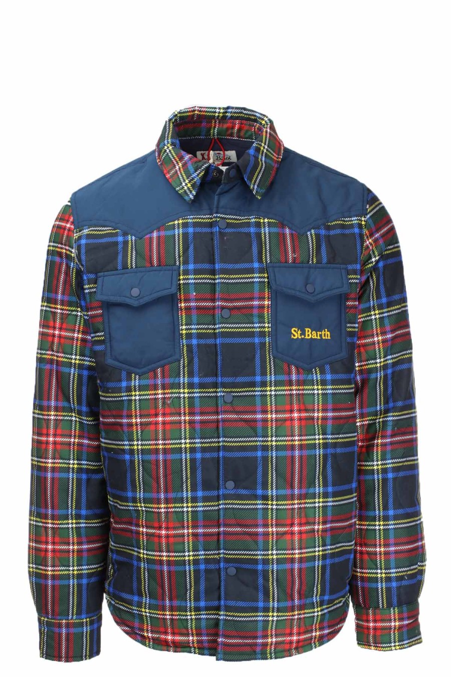 Abbigliamento Saint Barth MC2 | Giacca Camicia Over Imbottita A Quadri Tartan - Saint Barth Mc2 - Prestigemodauomo