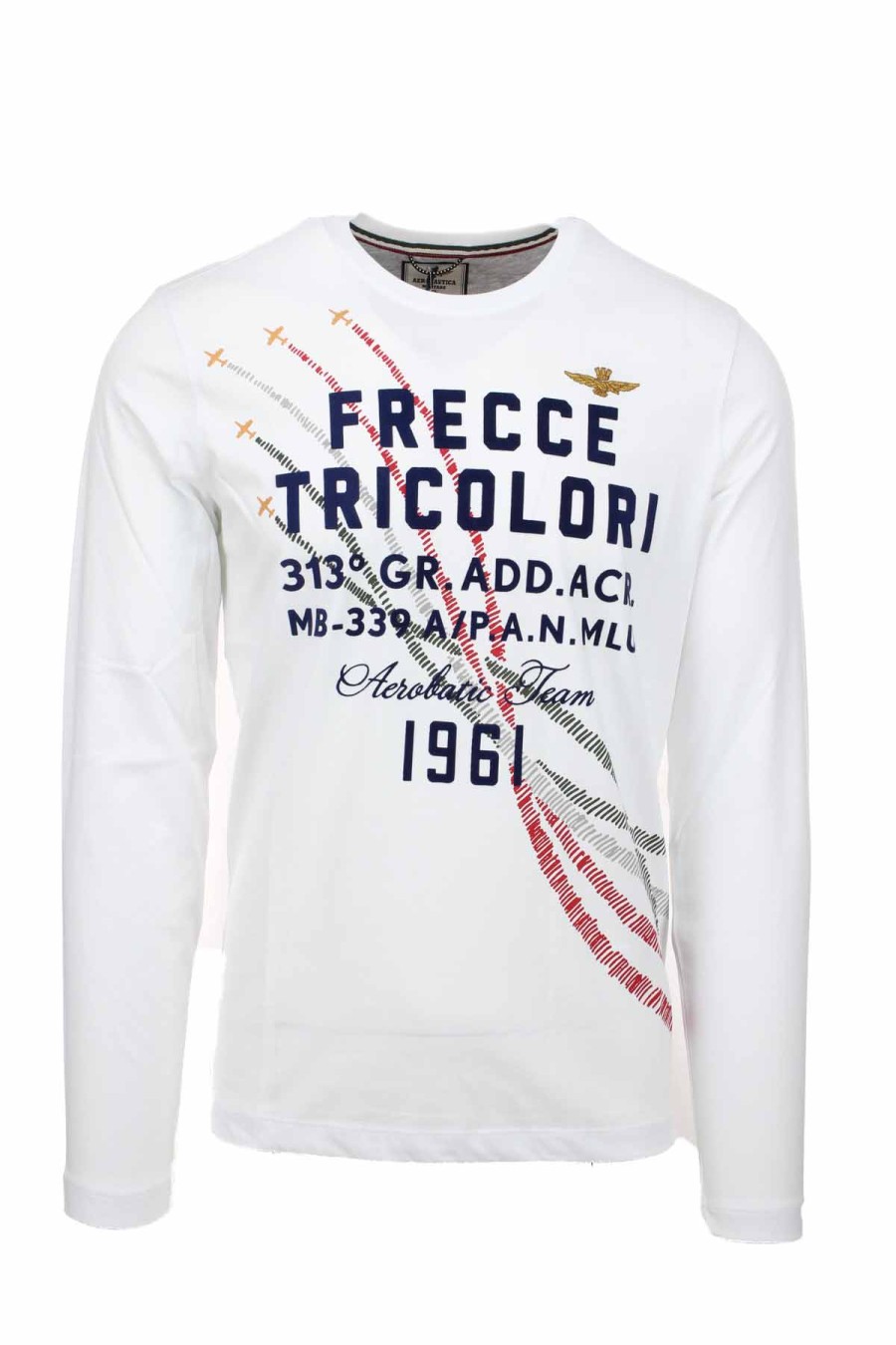 Abbigliamento Aeronautica Militare | T-Shirt Manica Lunga Frecce Tricolori - Aeronautica Militare - Prestigemodauomo