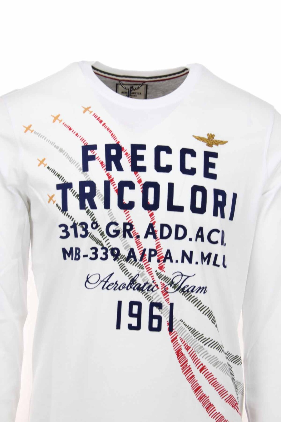 Abbigliamento Aeronautica Militare | T-Shirt Manica Lunga Frecce Tricolori - Aeronautica Militare - Prestigemodauomo