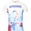 Abbigliamento Saint Barth MC2 | T-Shirt Mykonos Postcard - Saint Barth Mc2 - Prestigemodauomo