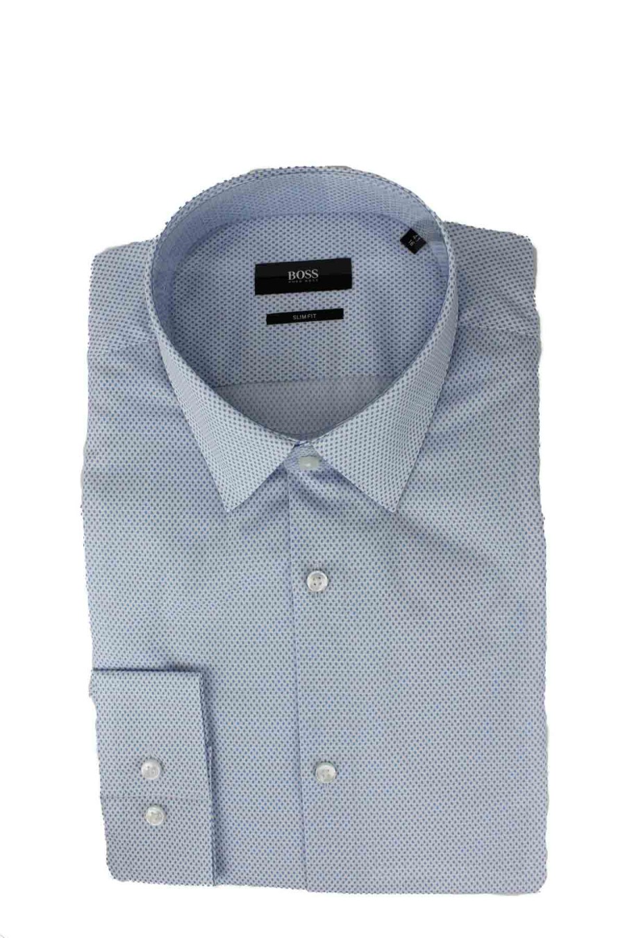 Abbigliamento HUGO BOSS | Camicia Manica Lunga Cotone Micro Fantasia - Hugo Boss - Prestigemodauomo