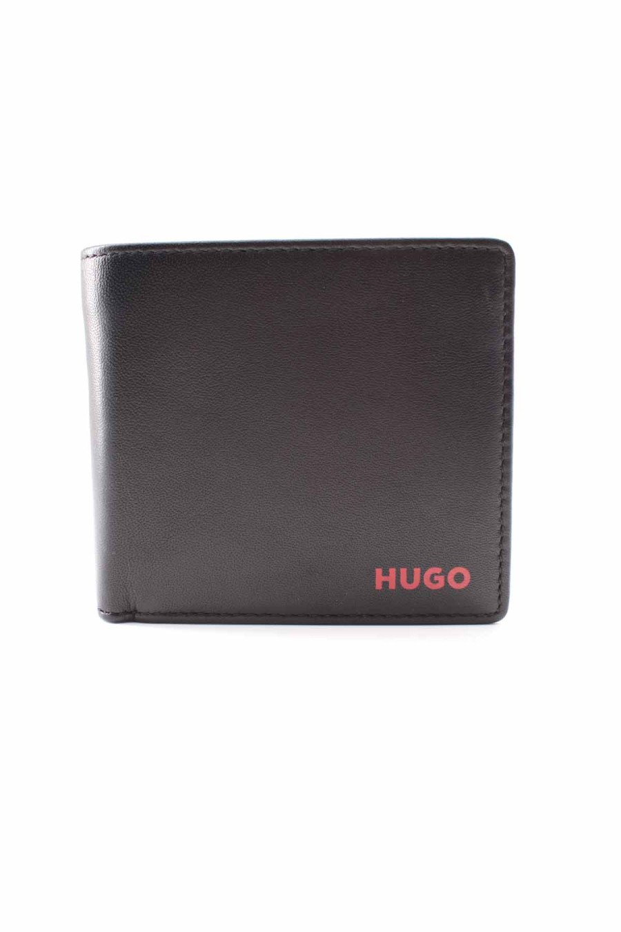 Accessori HUGO BOSS | Portafoglio Ripiegabile In Pelle Liscia Con Portamonete - Hugo Boss - Prestigemodauomo