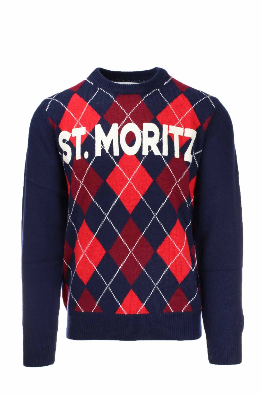 Abbigliamento Saint Barth MC2 | Maglia Girocollo Rombi St. Moritz - Saint Barth Mc2 - Prestigemodauomo