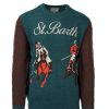 Abbigliamento Saint Barth MC2 | Maglia Pullover Girocollo In Lana Con Trecce Polo Horse - Saint Barth Mc2 - Prestigemodauomo