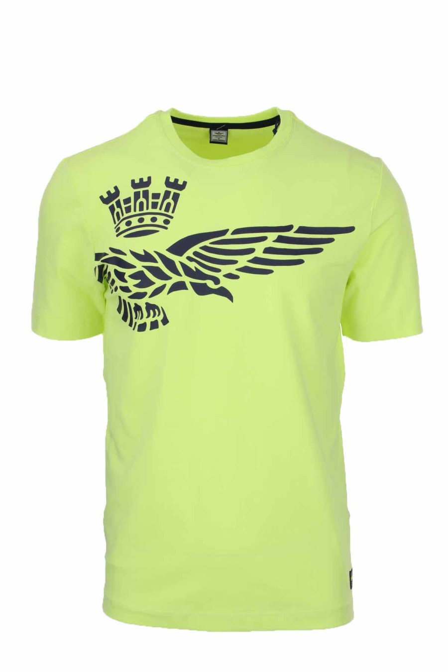 Abbigliamento Aeronautica Militare | T-Shirt Mezza Manica In Cotone Stretch Con Maxilogo - Aeronautica Militare - Prestigemodauomo