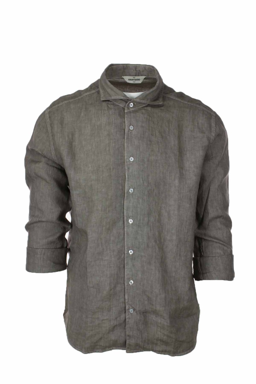 Abbigliamento Gran Sasso | Camicia Manica Lunga Lino Lavato - Gran Sasso - Prestigemodauomo