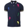 Abbigliamento US Polo Assn | Polo Mezza Manica In Piquet Logo - Us Polo Assn - Prestigemodauomo