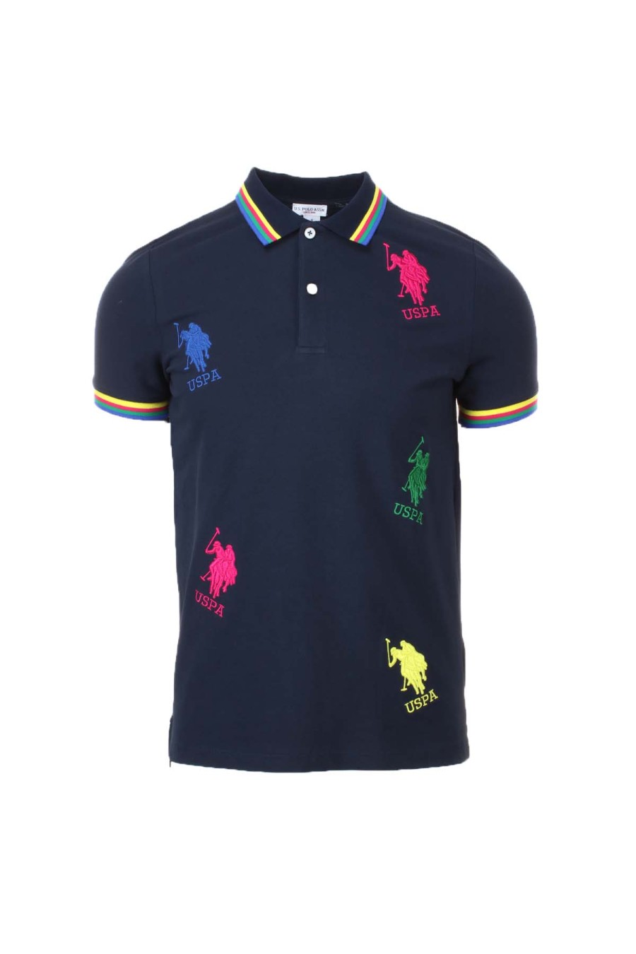 Abbigliamento US Polo Assn | Polo Mezza Manica In Piquet Logo - Us Polo Assn - Prestigemodauomo