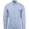 Abbigliamento Saint Barth MC2 | Camicia A Righe In Cotone Seersucker - Saint Barth Mc2 - Prestigemodauomo