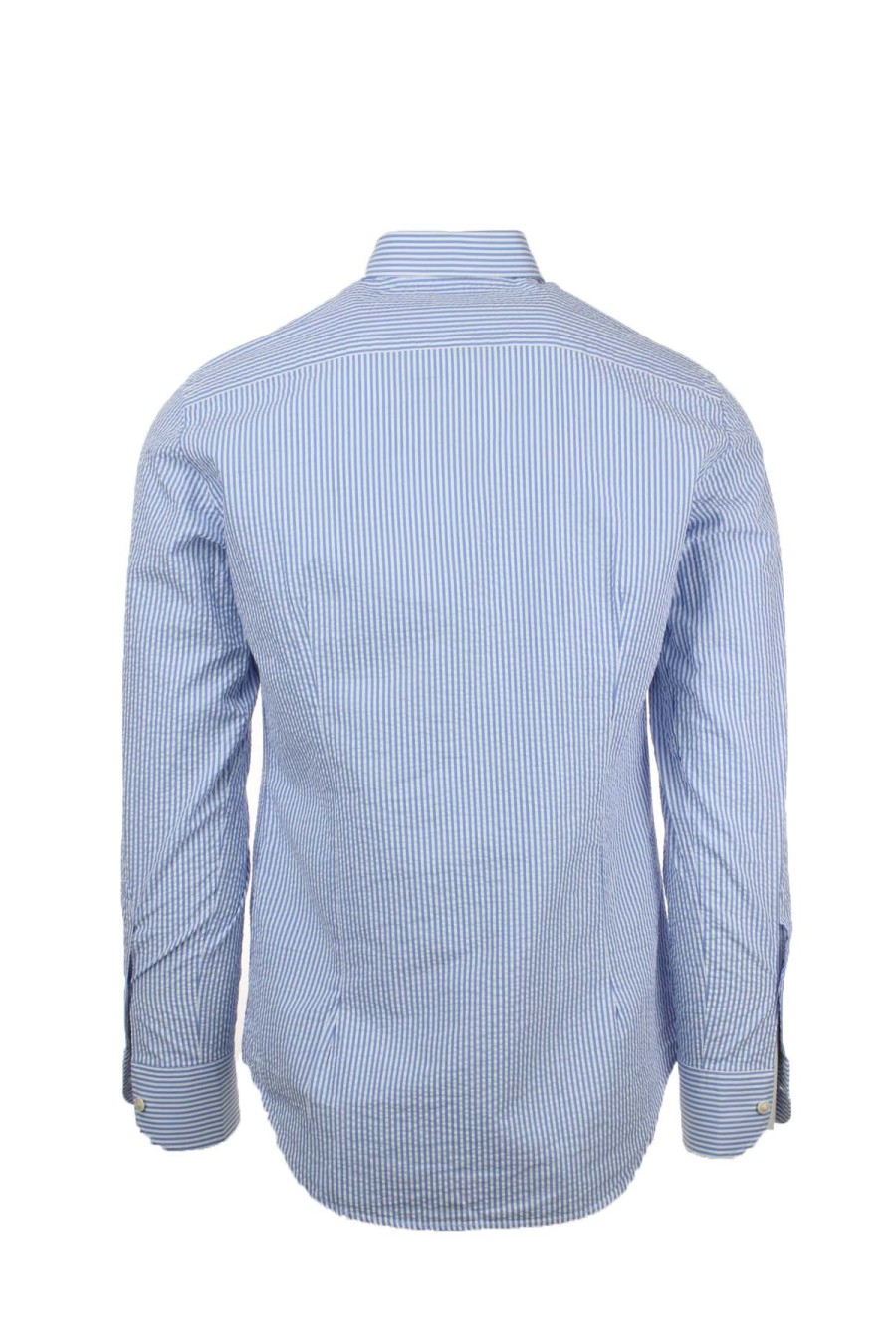 Abbigliamento Saint Barth MC2 | Camicia A Righe In Cotone Seersucker - Saint Barth Mc2 - Prestigemodauomo