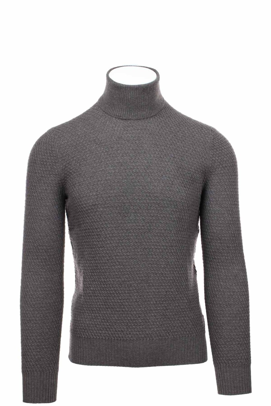 Abbigliamento Gran Sasso | Pullover Dolcevita Microtrecce - Gran Sasso - Prestigemodauomo