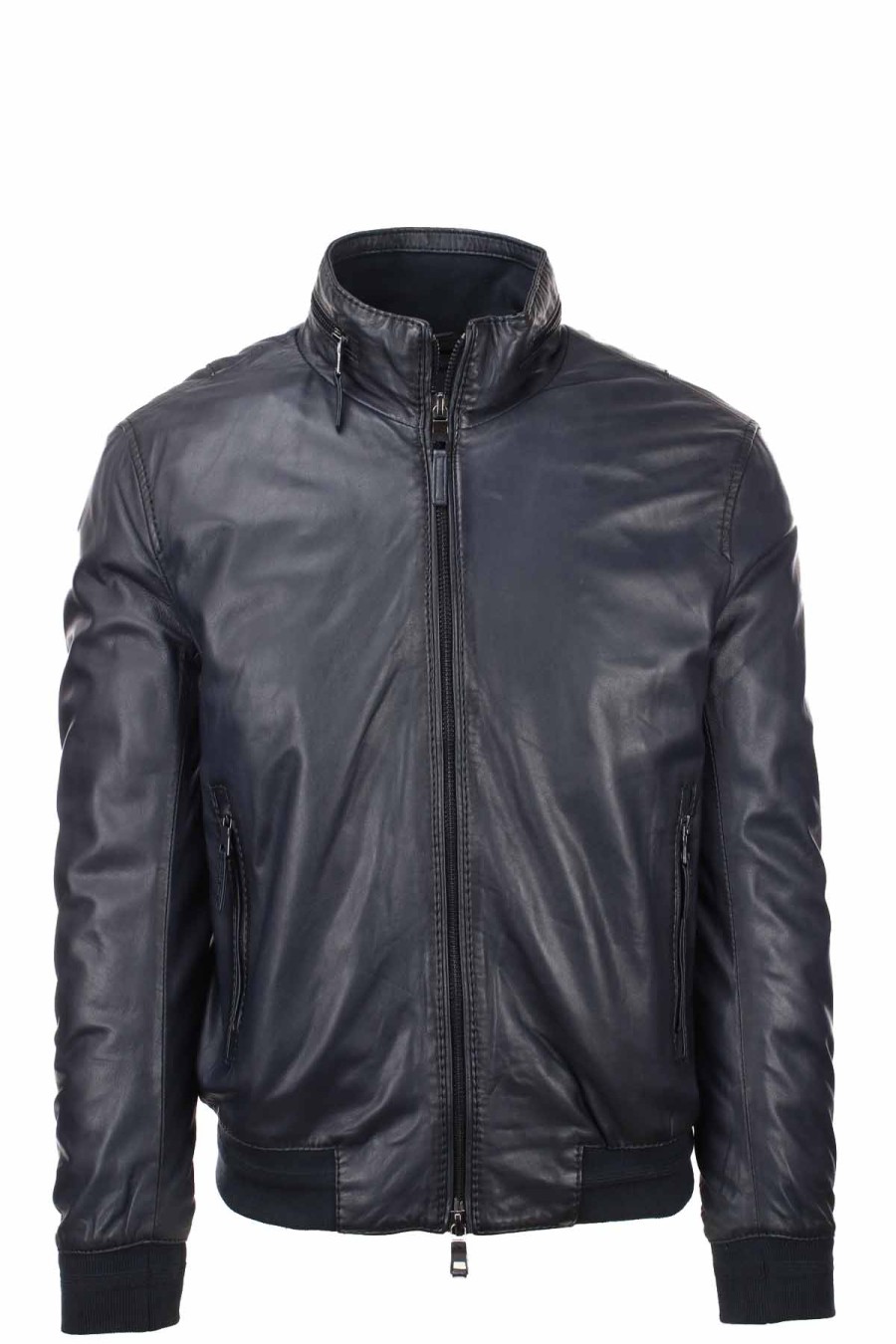 Abbigliamento The Jack | Giubbotto Bomber In Pelle Con Imbottitura - The Jack - Prestigemodauomo