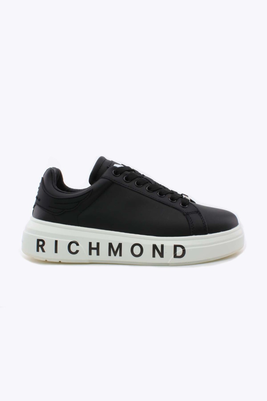 Calzature JOHN RICHMOND | Sneaker In Pelle Unito Maxi Logo - John Richmond - Prestigemodauomo