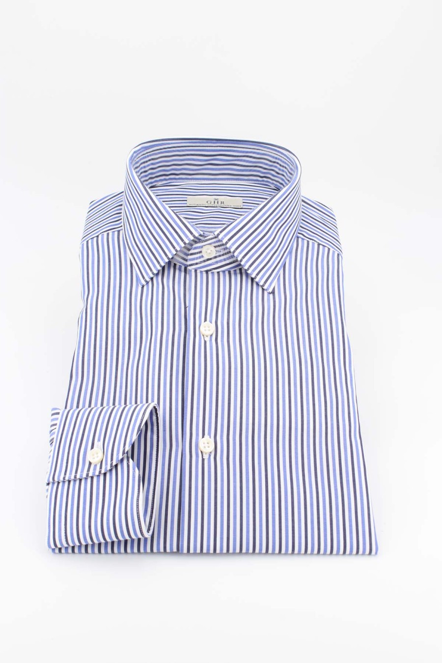 Abbigliamento G.H.R. | Camicia Manica Lunga Cotone - G.H.R. - Prestigemodauomo