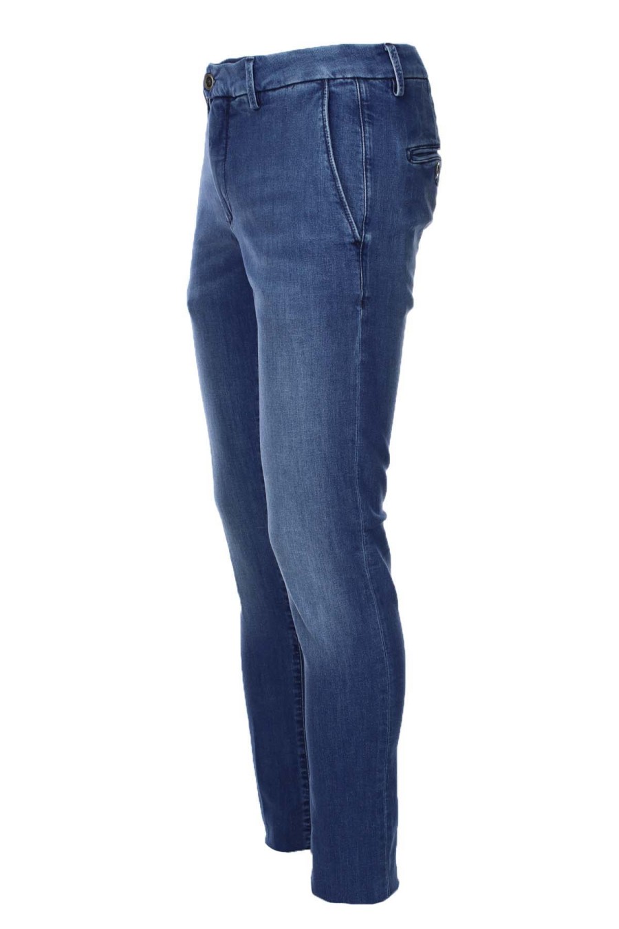 Abbigliamento Teleriazed | Pantalone Chino In Denim - Teleriazed - Prestigemodauomo