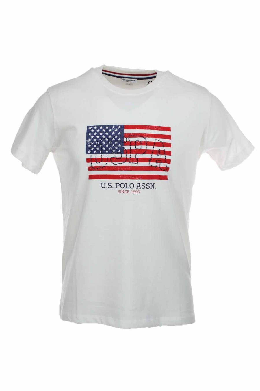 Abbigliamento US Polo Assn | T-Shirt Mezza Manica Stampa Bandiera - Us Polo Assn - Prestigemodauomo