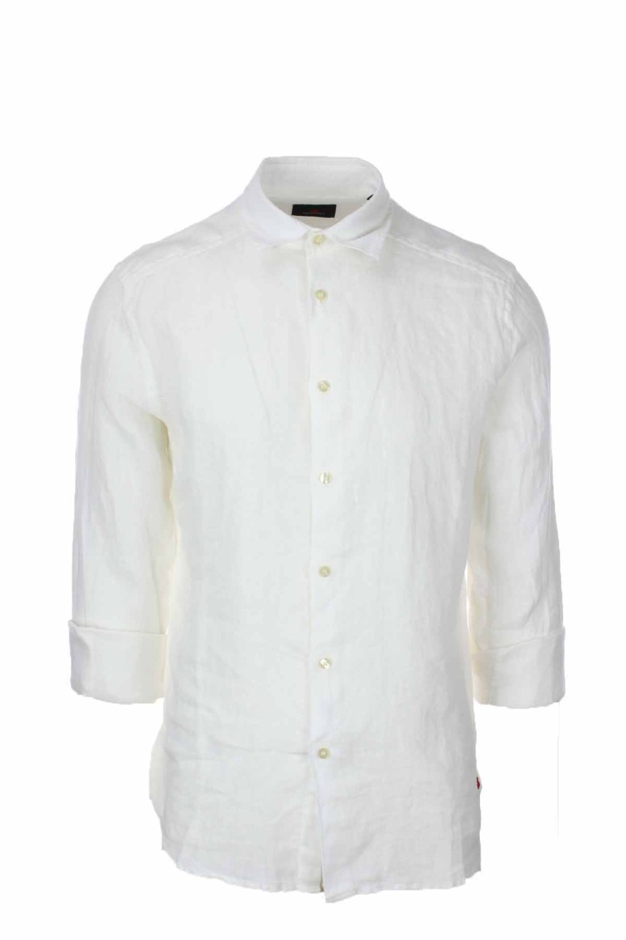 Abbigliamento Peuterey | Camicia In Lino Manica Lunga - Peuterey - Prestigemodauomo