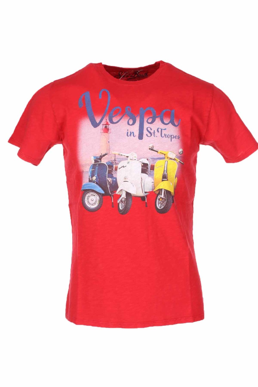 Abbigliamento Saint Barth MC2 | T-Shirt Mezza Manica Vespa In Saint Tropez - Saint Barth Mc2 - Prestigemodauomo