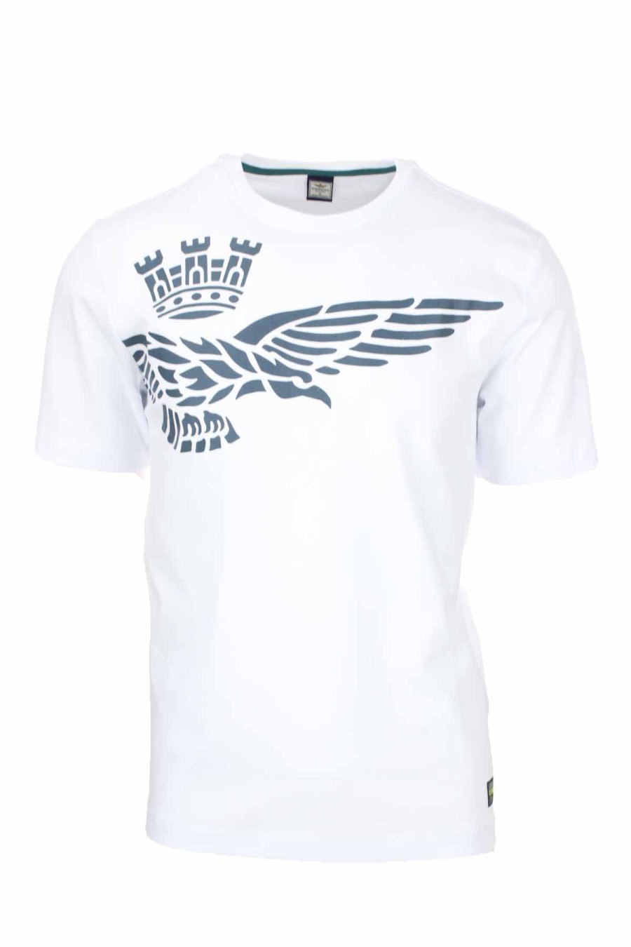 Abbigliamento Aeronautica Militare | T-Shirt Mezza Manica In Cotone Stretch Con Maxilogo - Aeronautica Militare - Prestigemodauomo