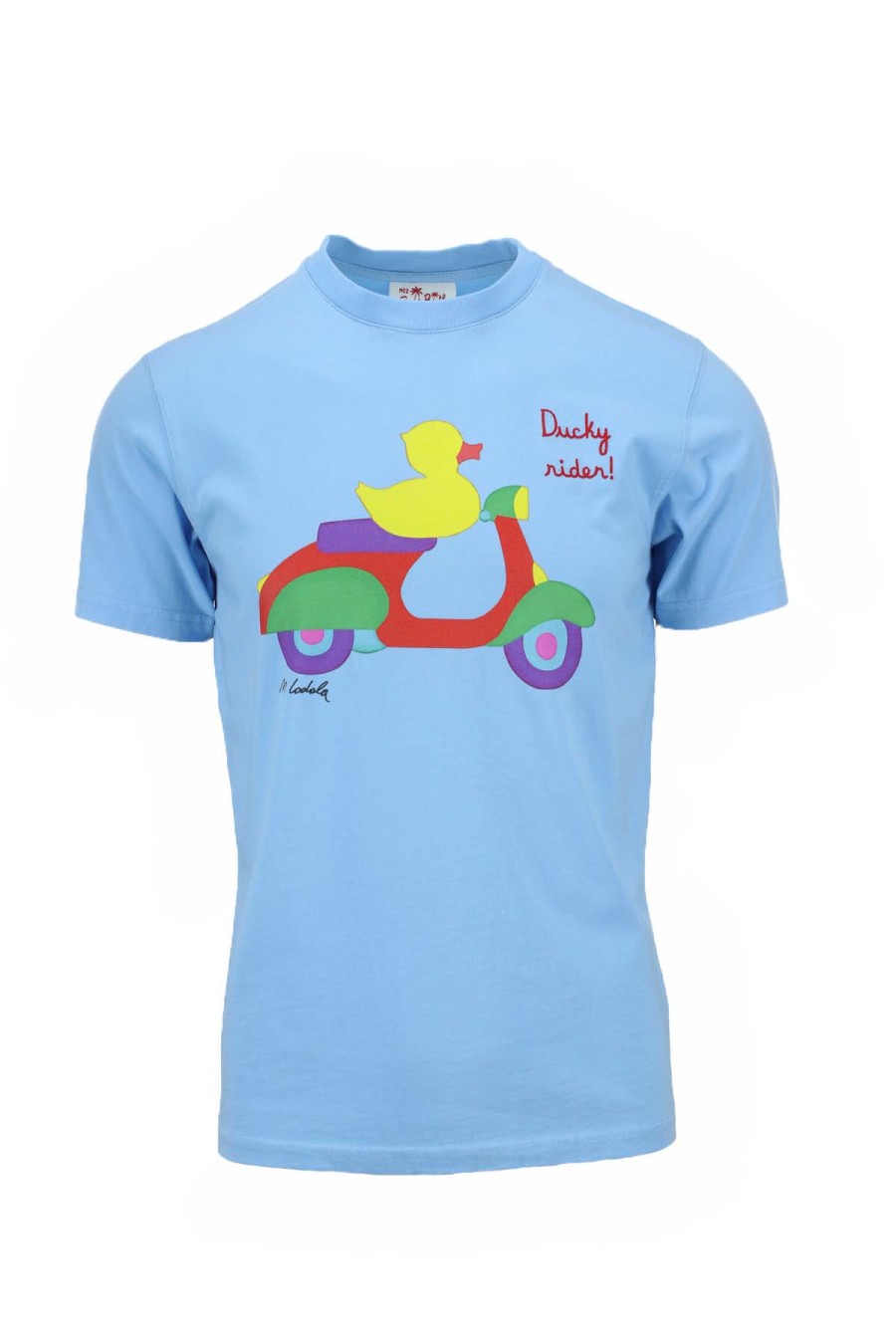 Abbigliamento Saint Barth MC2 | T-Shirt Special Edition Ducky Rider By Marco Lodola - Saint Barth Mc2 - Prestigemodauomo