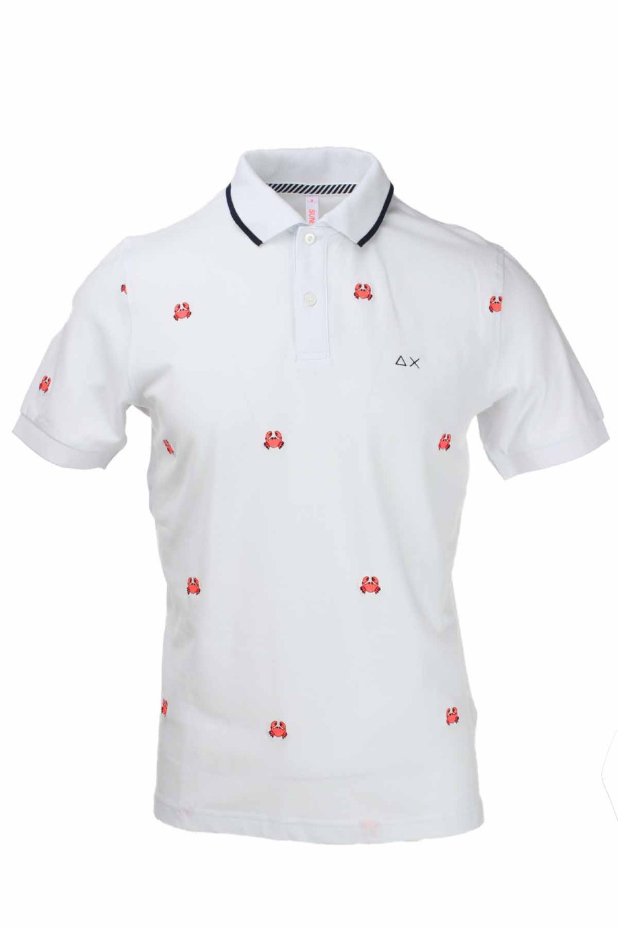 Abbigliamento SUN68 | Polo Mezza Manica Ricami Granchi - Sun68 - Prestigemodauomo