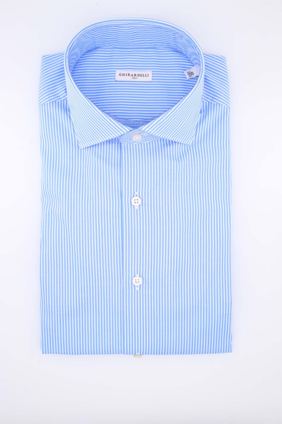 Abbigliamento GHIRARDELLI | Camicia Manica Lunga In Cotone Righe - Ghirardelli - Prestigemodauomo