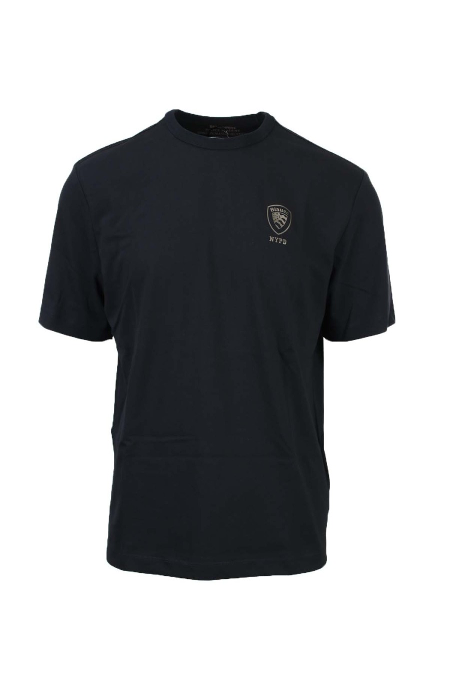 Abbigliamento BLAUER | T-Shirt Mezza Manica Scudetto Blauer Argento Nypd - Blauer - Prestigemodauomo