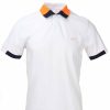 Abbigliamento SUN68 | Polo Mezza Manica Piquet Cotone Profili Fluo - Sun68 - Prestigemodauomo