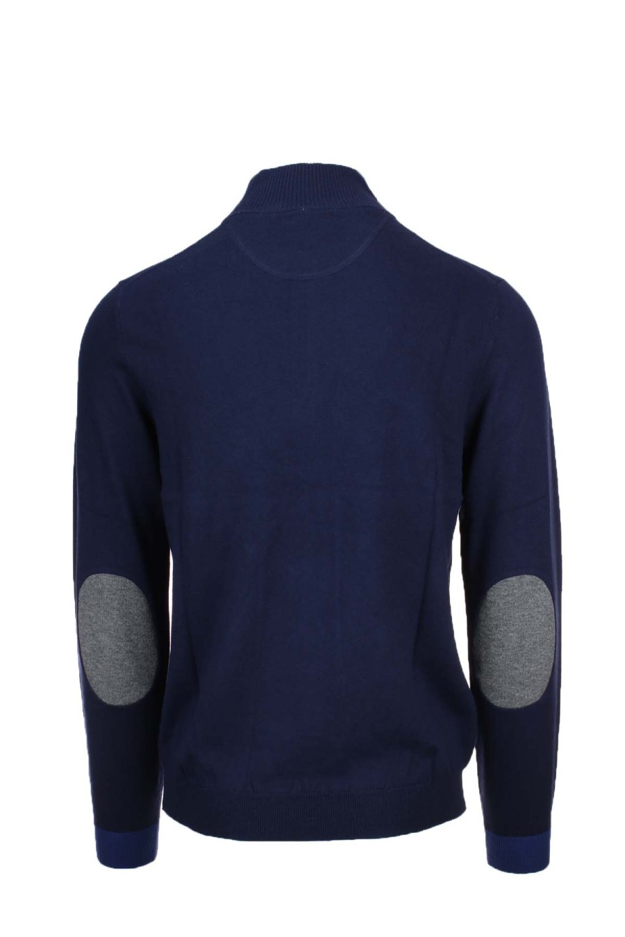 Abbigliamento SUN68 | Maglia Pullover Lupo Zip Con Toppe - Sun68 - Prestigemodauomo