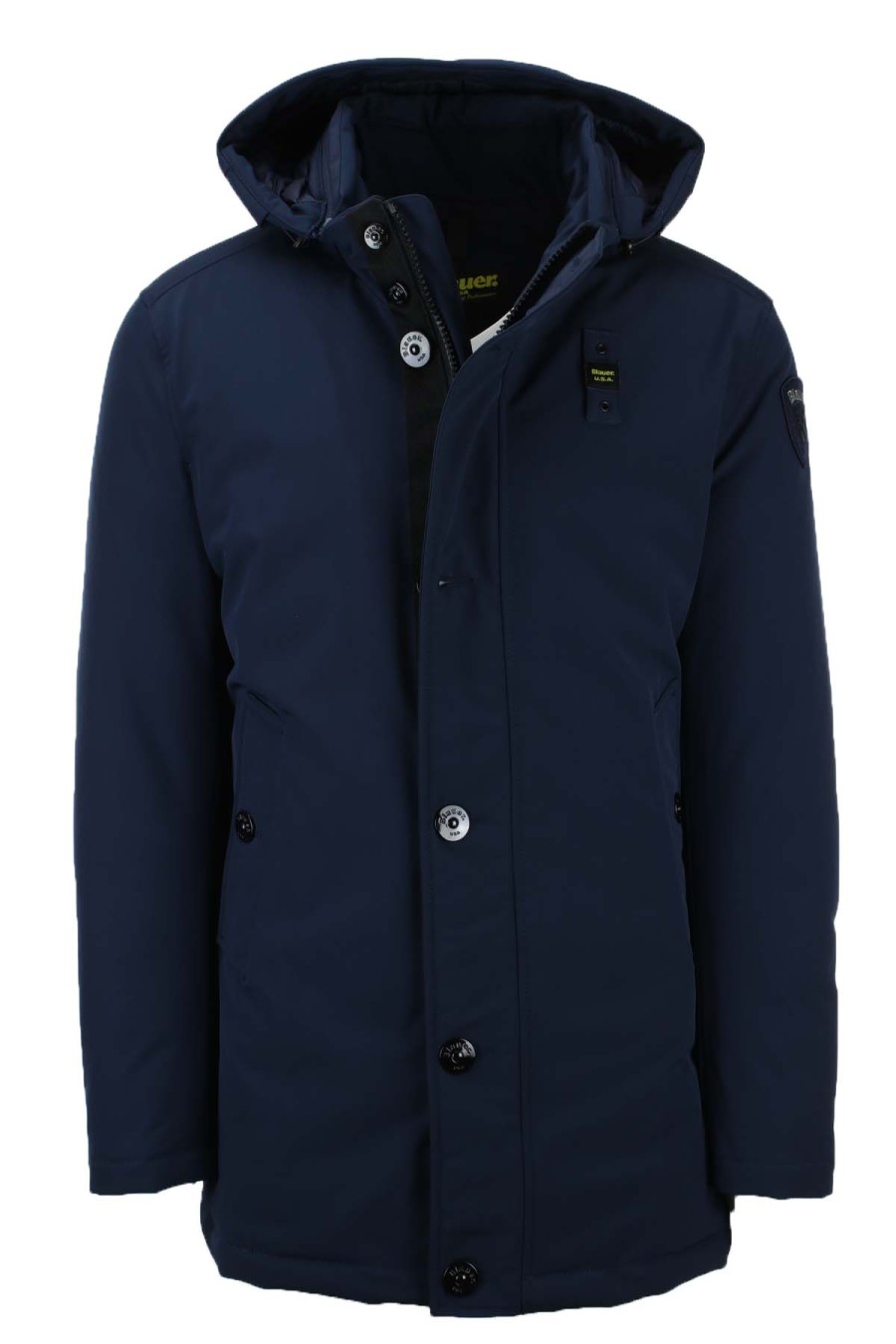 Abbigliamento BLAUER | Parka In Neoprene Con Cappuccio Rimovibile Chester - Blauer - Prestigemodauomo