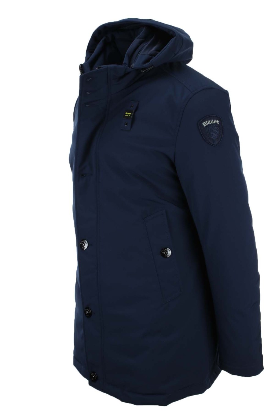 Abbigliamento BLAUER | Parka In Neoprene Con Cappuccio Rimovibile Chester - Blauer - Prestigemodauomo