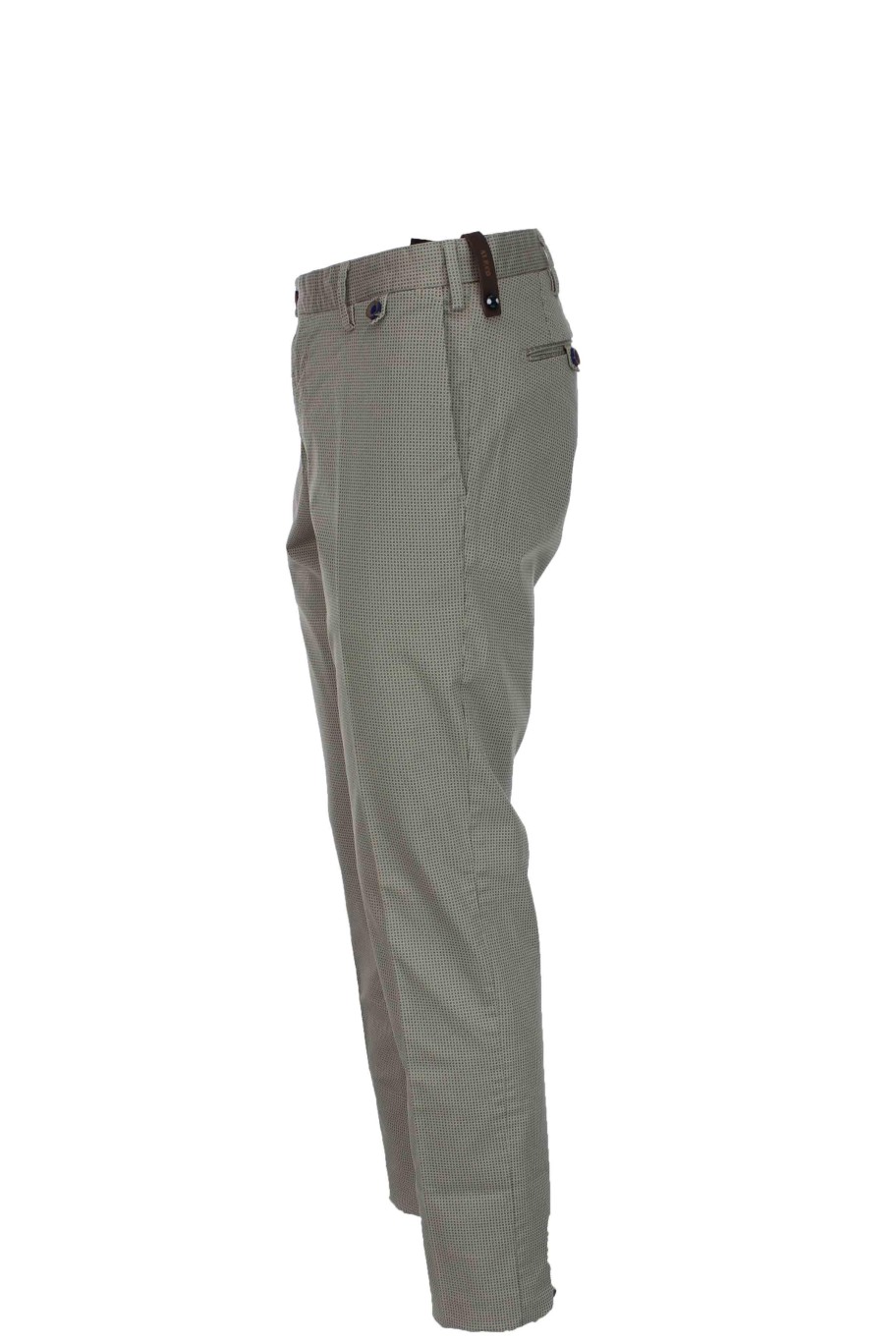 Abbigliamento ATPCO | Pantalone Cotone Microfantasia Tasche America - Atpco - Prestigemodauomo