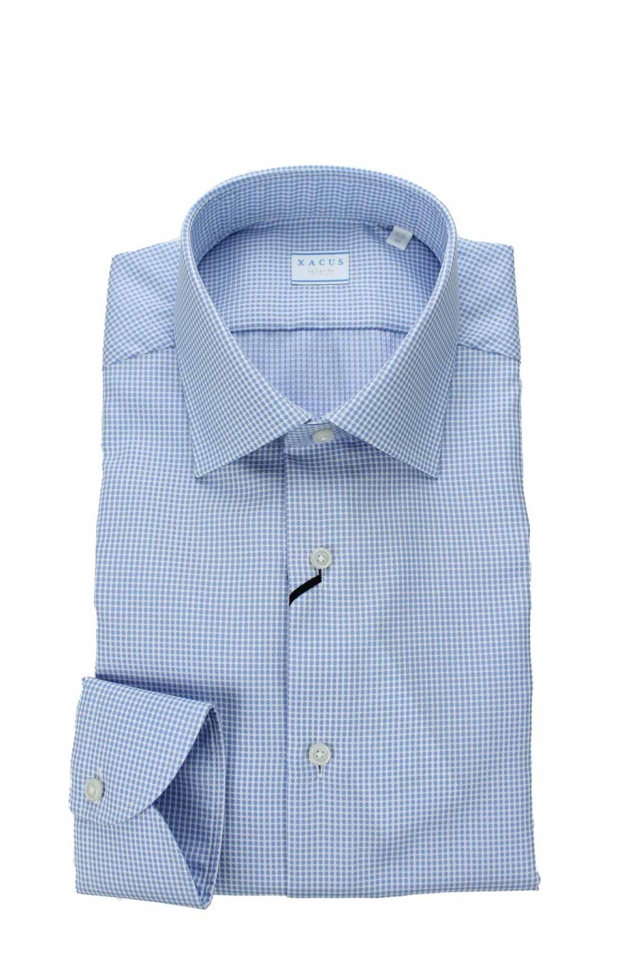 Abbigliamento XACUS | Camicia Uomo Microfantasia Slim Fit - Xacus - Prestigemodauomo