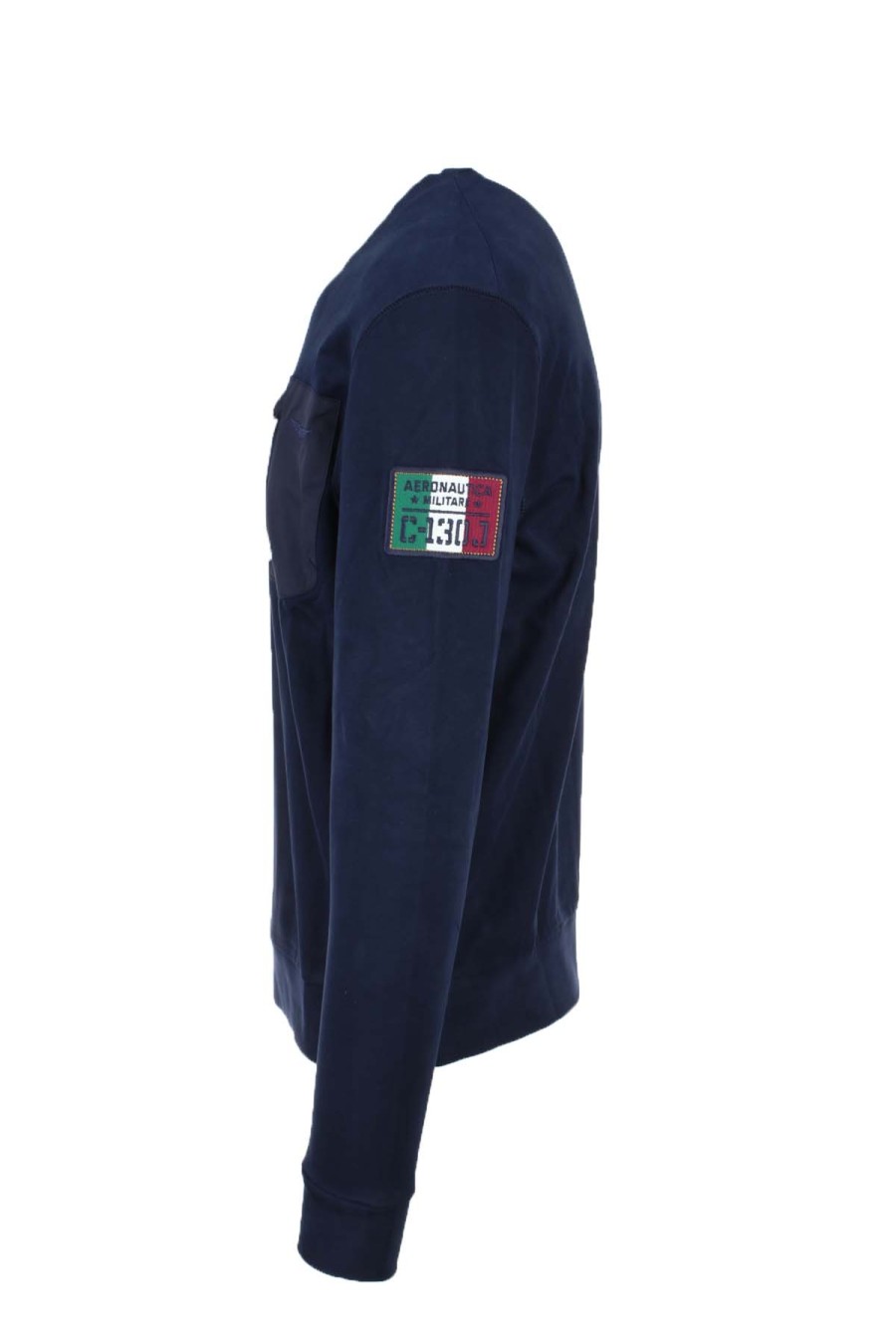 Abbigliamento Aeronautica Militare | Felpa Girocollo Con Taschino Zip. - Aeronautica Militare - Prestigemodauomo