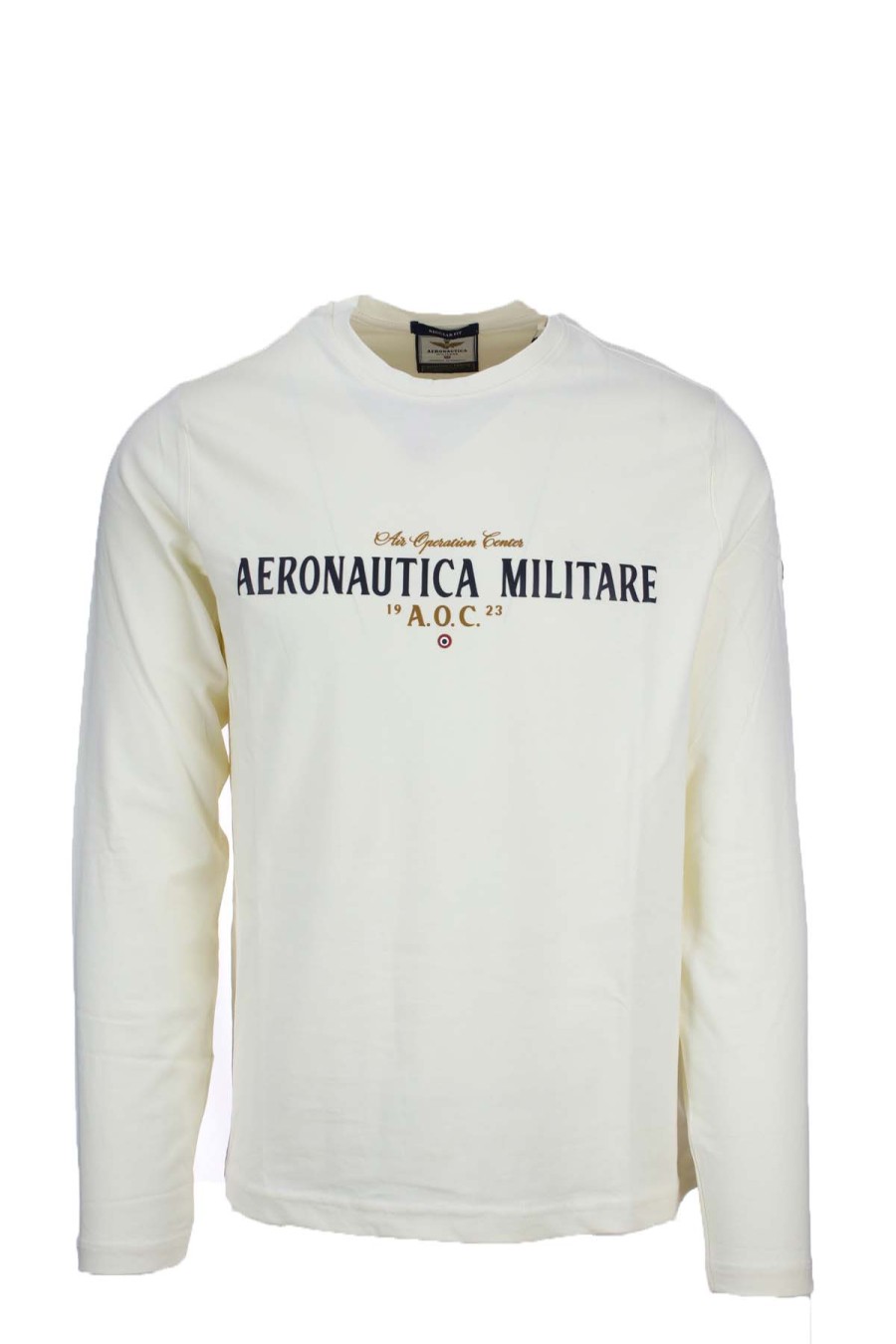 Abbigliamento Aeronautica Militare | T-Shirt Manica Lungacon Scritta - Aeronautica Militare - Prestigemodauomo